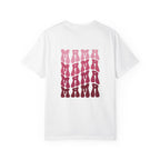 Mama Retro Graphic T-Shirt — Pink Gradient 'MAMA' Stack