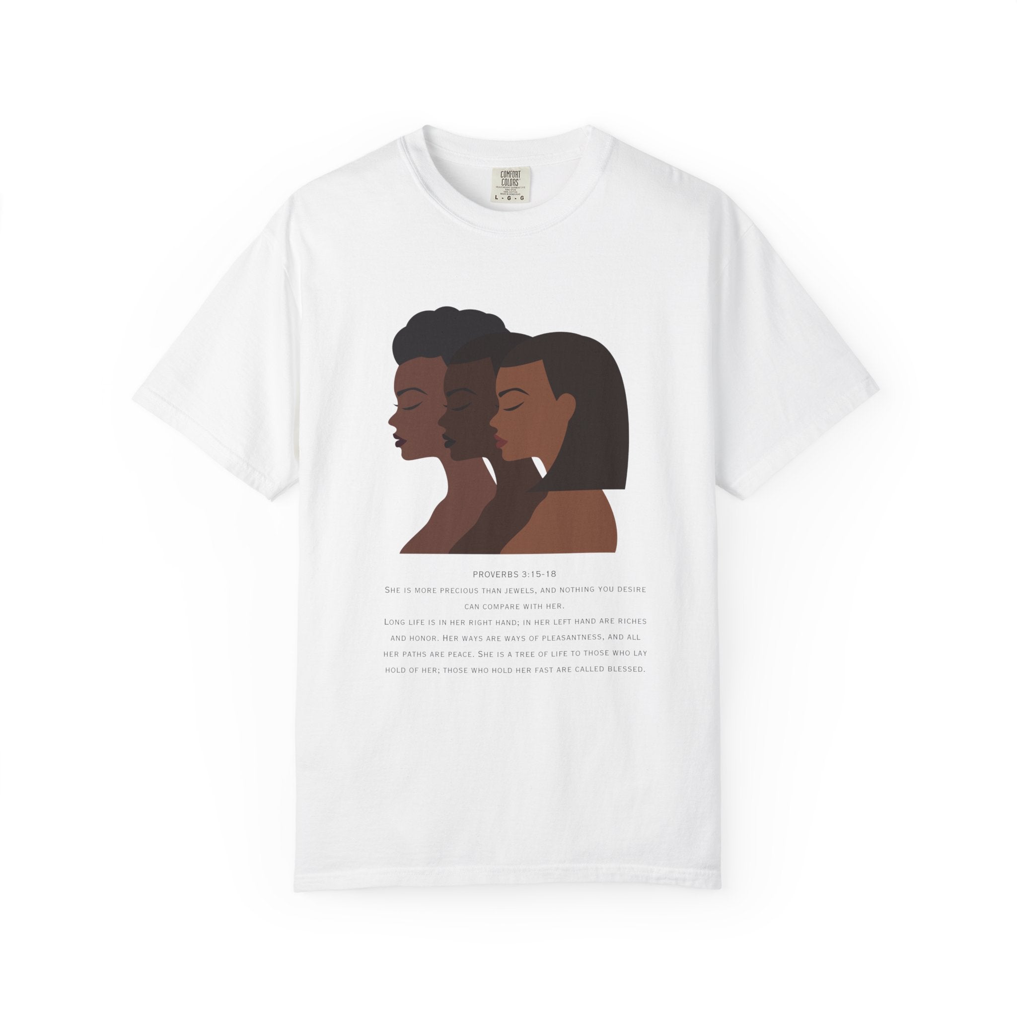 T-Shirt — Sisterhood Profile Portraits with Affirmation Text