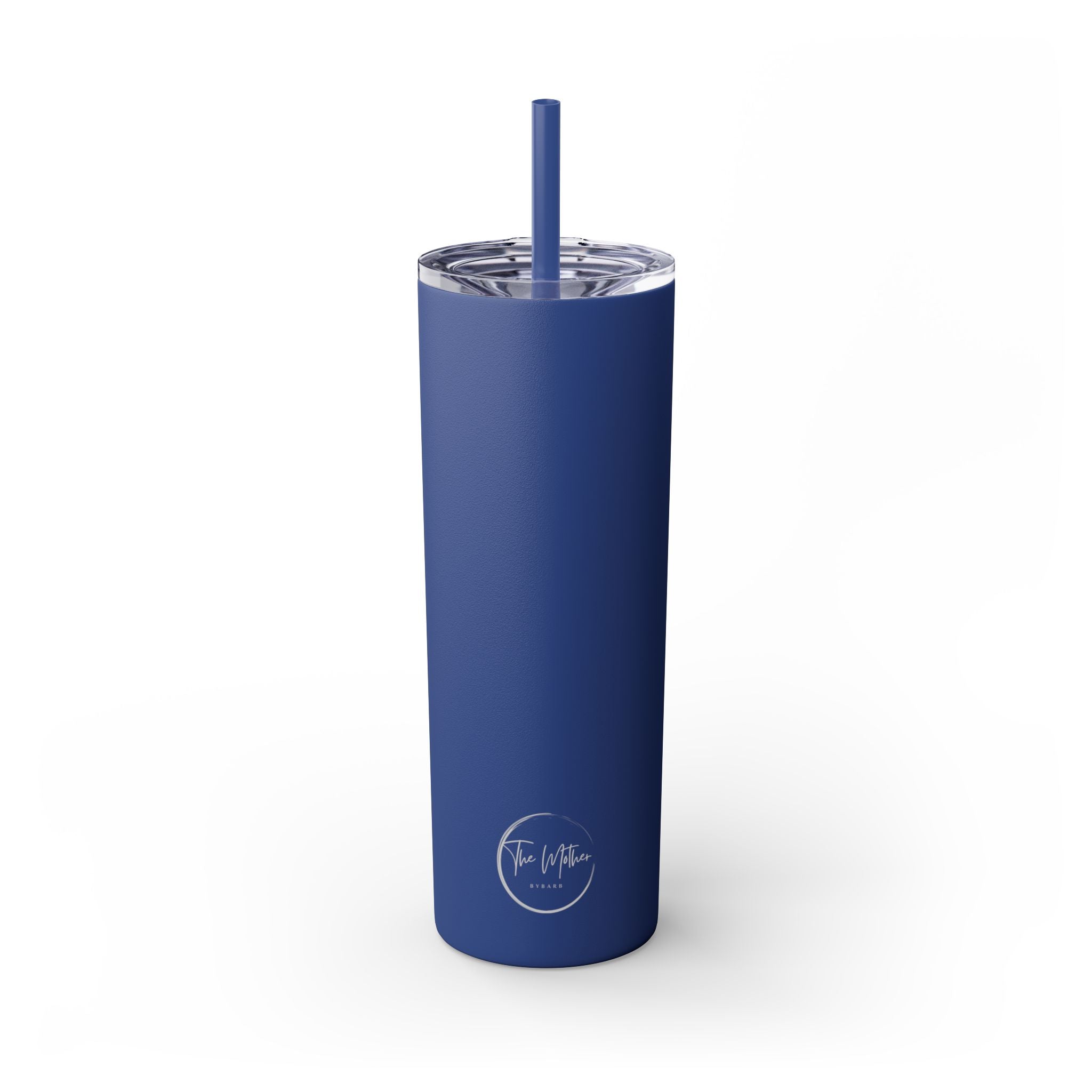 Skinny 20oz Tumbler with Straw — Matte Black Slim Insulated Travel Cup