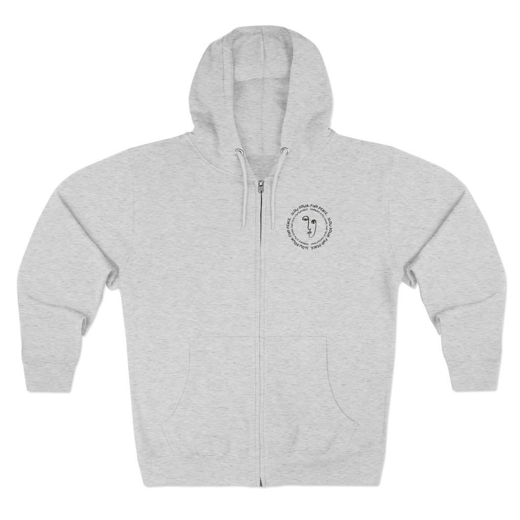 Minimalist Golf Zip Hoodie - Small Chest Logo