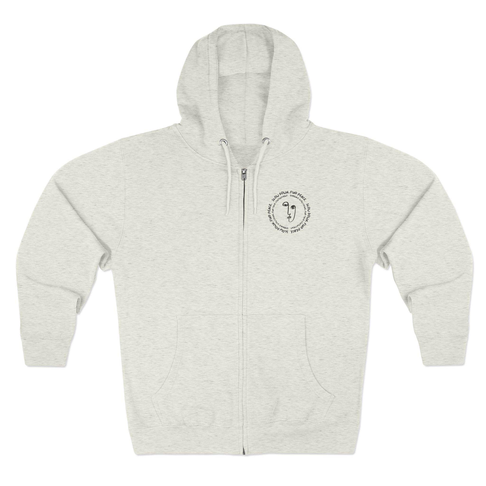 Minimalist Golf Zip Hoodie - Small Chest Logo