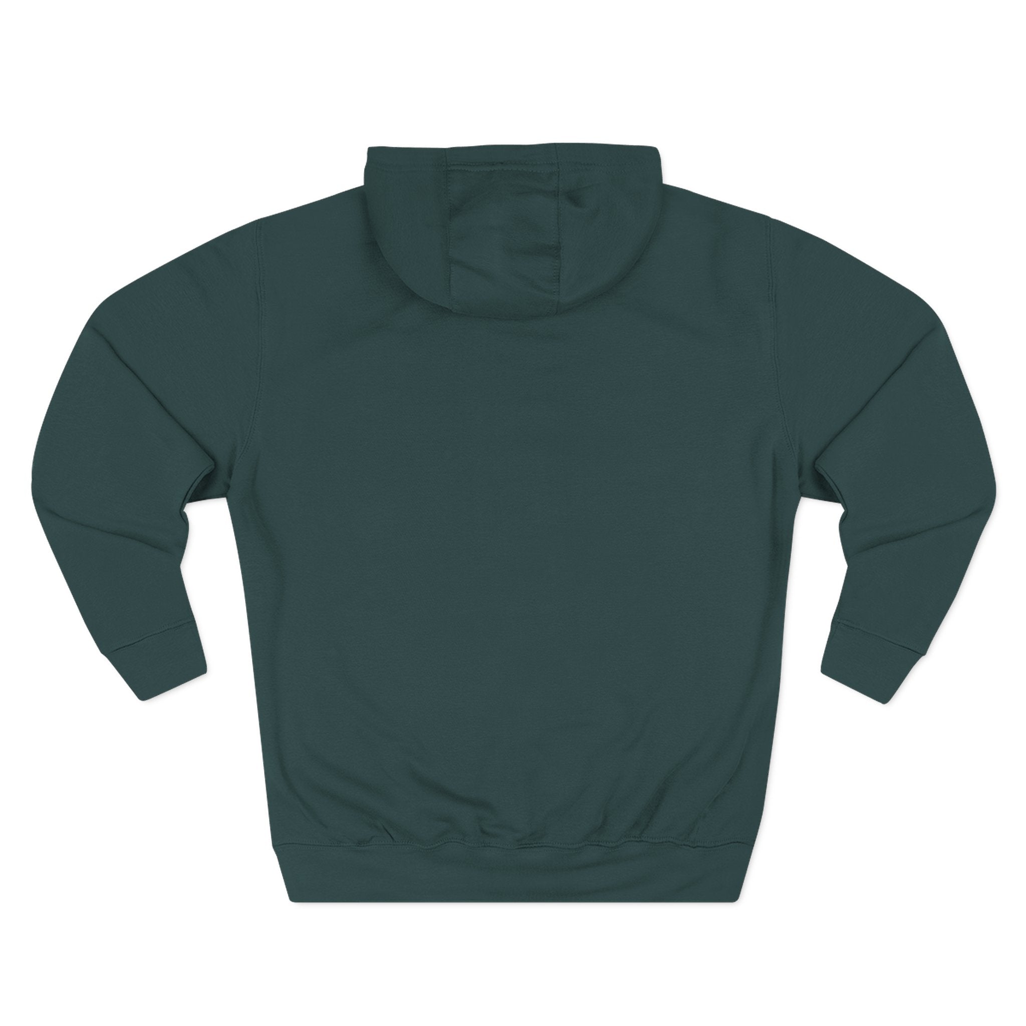 Three-Panel Fleece Hoodie — Cozy Charcoal Pullover Hoodie