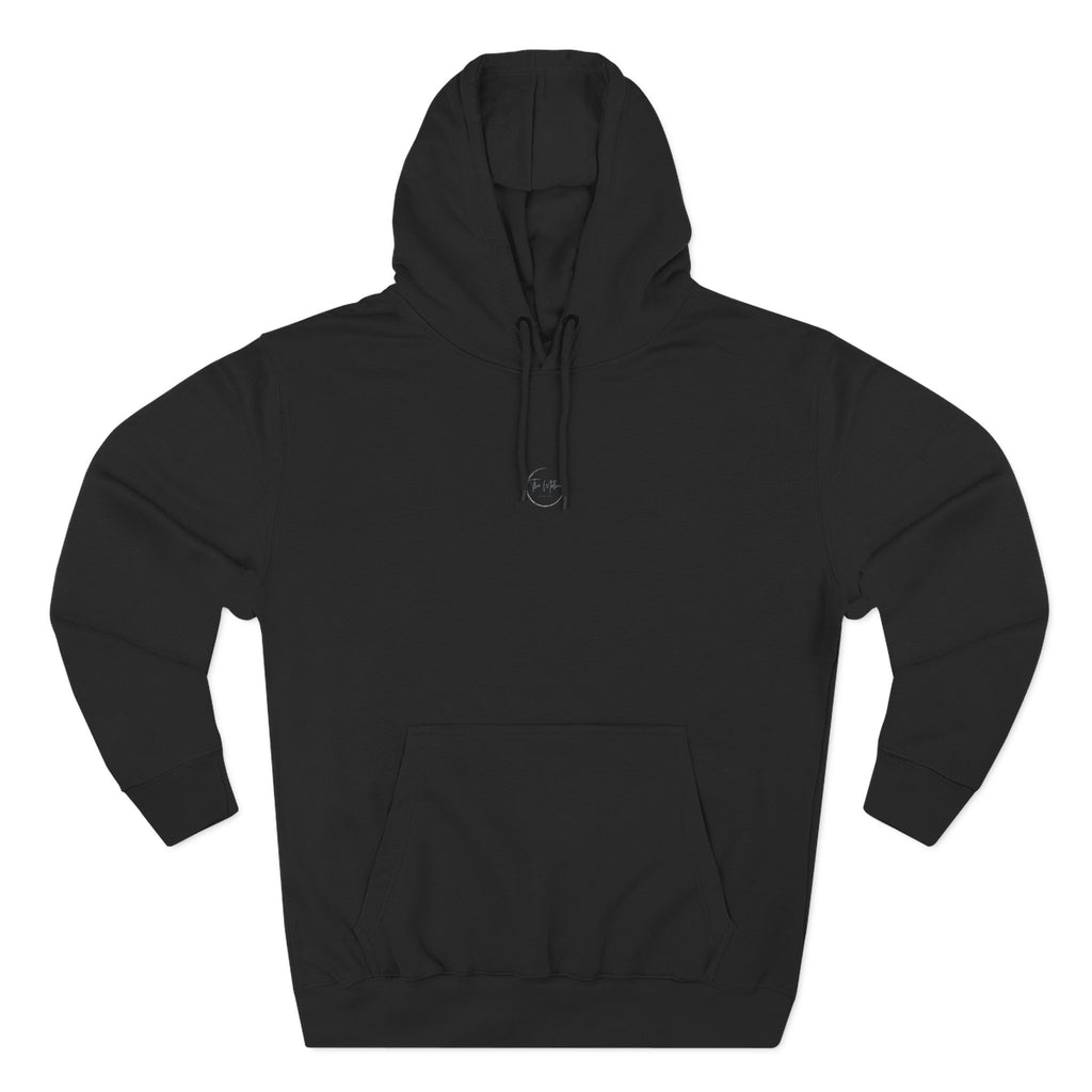 Three-Panel Fleece Hoodie — Cozy Charcoal Pullover Hoodie
