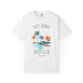 Salty Moms Beach Club T-Shirt — Tropical Palm Island Graphic Tee