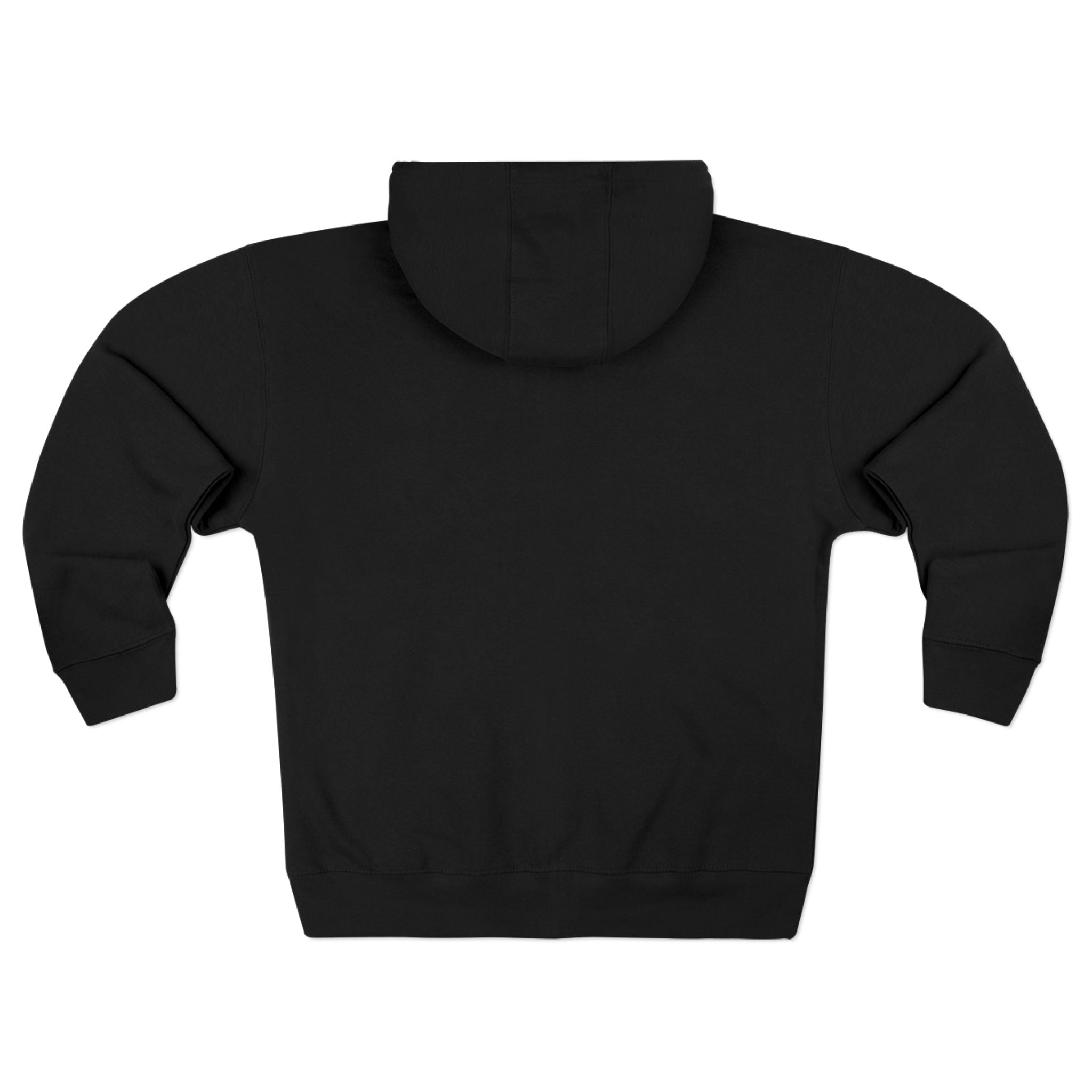 Minimal Compass Logo Zip Hoodie — Unisex Lightweight Full‑Zip Hoodie