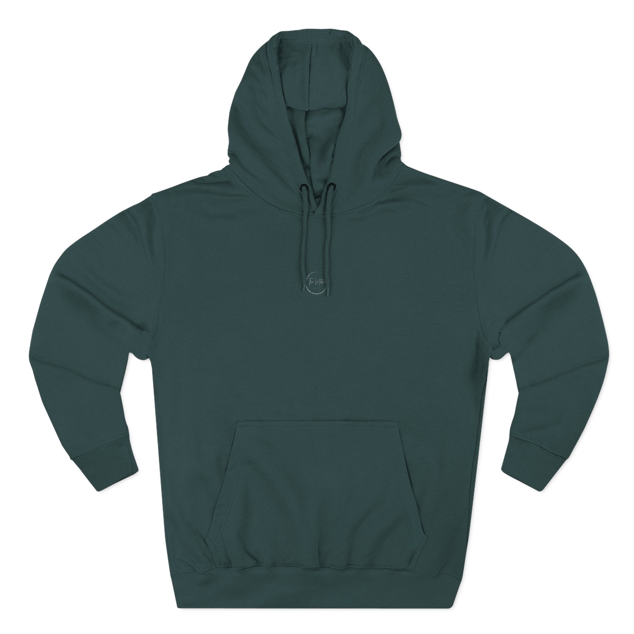 Three-Panel Fleece Hoodie — Cozy Charcoal Pullover Hoodie
