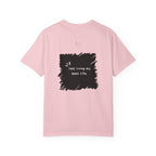 T-Shirt — Afro Silhouette Front & “Just Living My Best Life” Back Graphic
