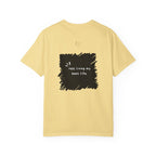 T-Shirt — Afro Silhouette Front & “Just Living My Best Life” Back Graphic