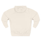 Minimal Embroidered Crescent Hoodie — Lightweight Fleece Pullover