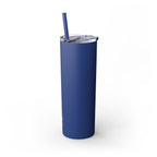 Skinny 20oz Tumbler with Straw — Matte Black Slim Insulated Travel Cup