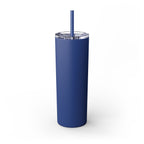 Skinny 20oz Tumbler with Straw — Matte Black Slim Insulated Travel Cup