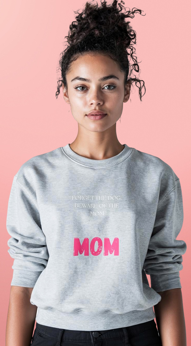 Cozy 'MOM' Crewneck Sweatshirt — Minimalist Mother's Day Gift