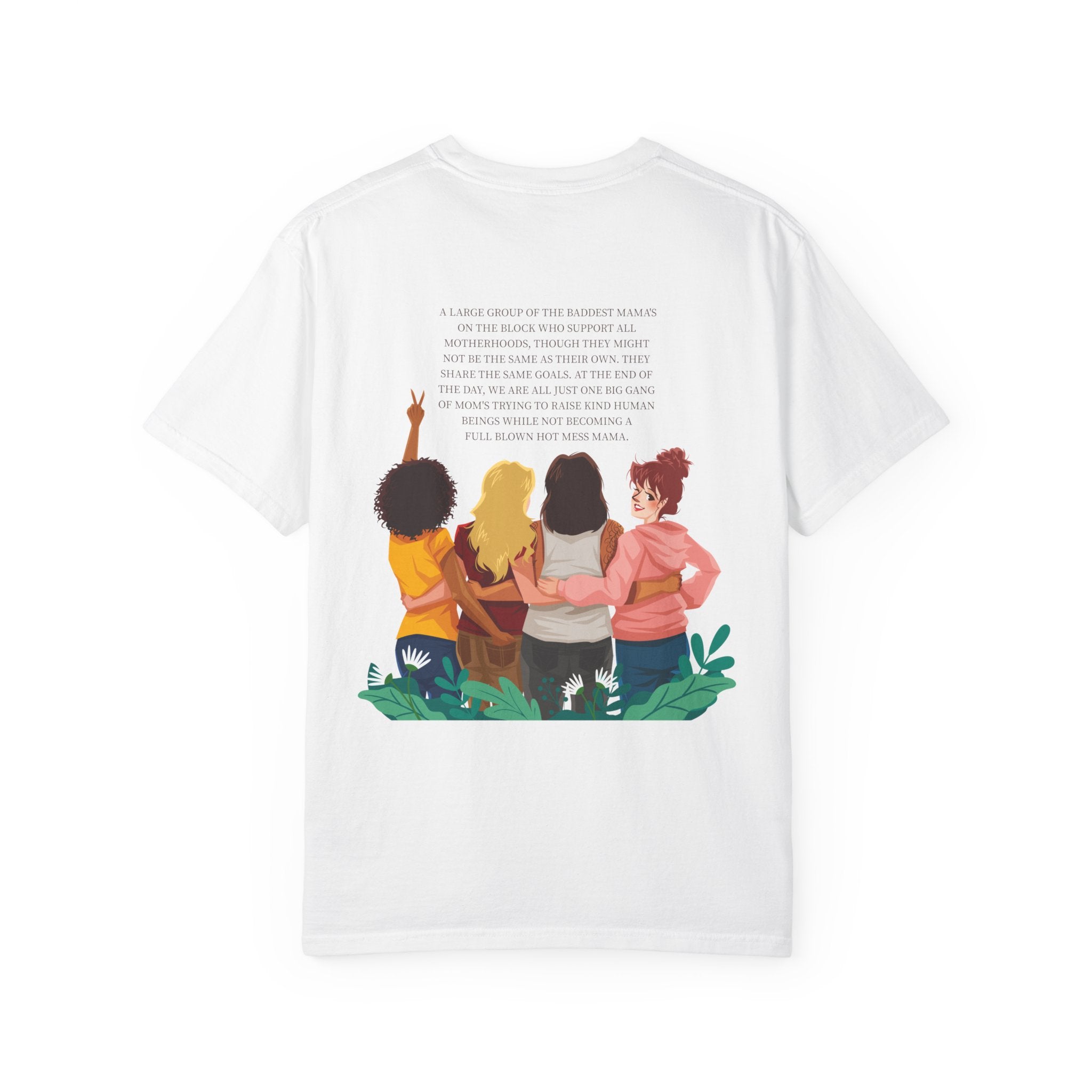 Mom Gang T-Shirt — Sisterhood Moms Graphic Tee (Front & Back Print)