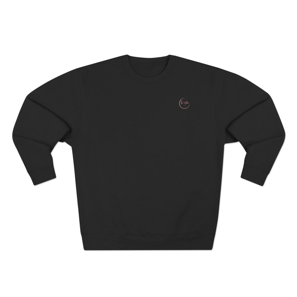 Crewneck Sweatshirt — Cute 'Super Mama' Pink Bubble Back Graphic