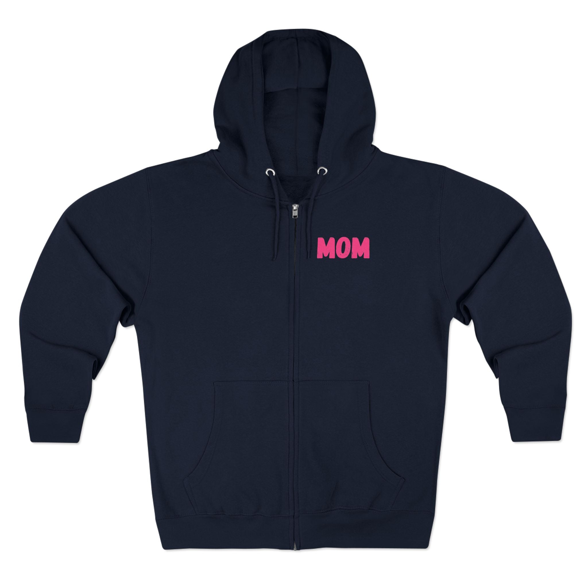Mom Era Zip Hoodie — "In My Mom Era" Retro Pink Graphic Hoodie