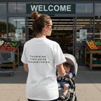 Mom Life Graphic Tee — "Busy Mom" Messy Bun Sunglasses T-Shirt (Back Text: "I’m a great mom I curse a lot but I’m a great f***ing mom")