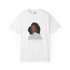 Empowered Woman Graphic T-Shirt — Minimal Portrait Tee with 'Make Time For Yourself' Text