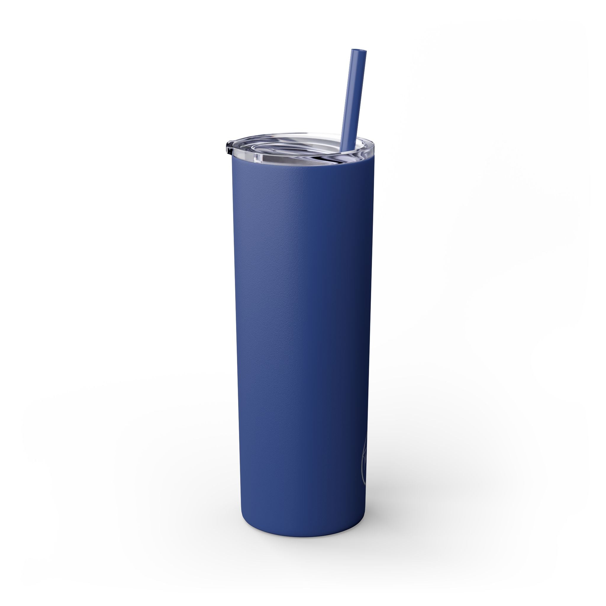 Skinny 20oz Tumbler with Straw — Matte Black Slim Insulated Travel Cup