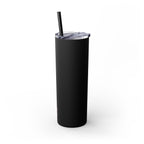 Skinny 20oz Tumbler with Straw — Matte Black Slim Insulated Travel Cup