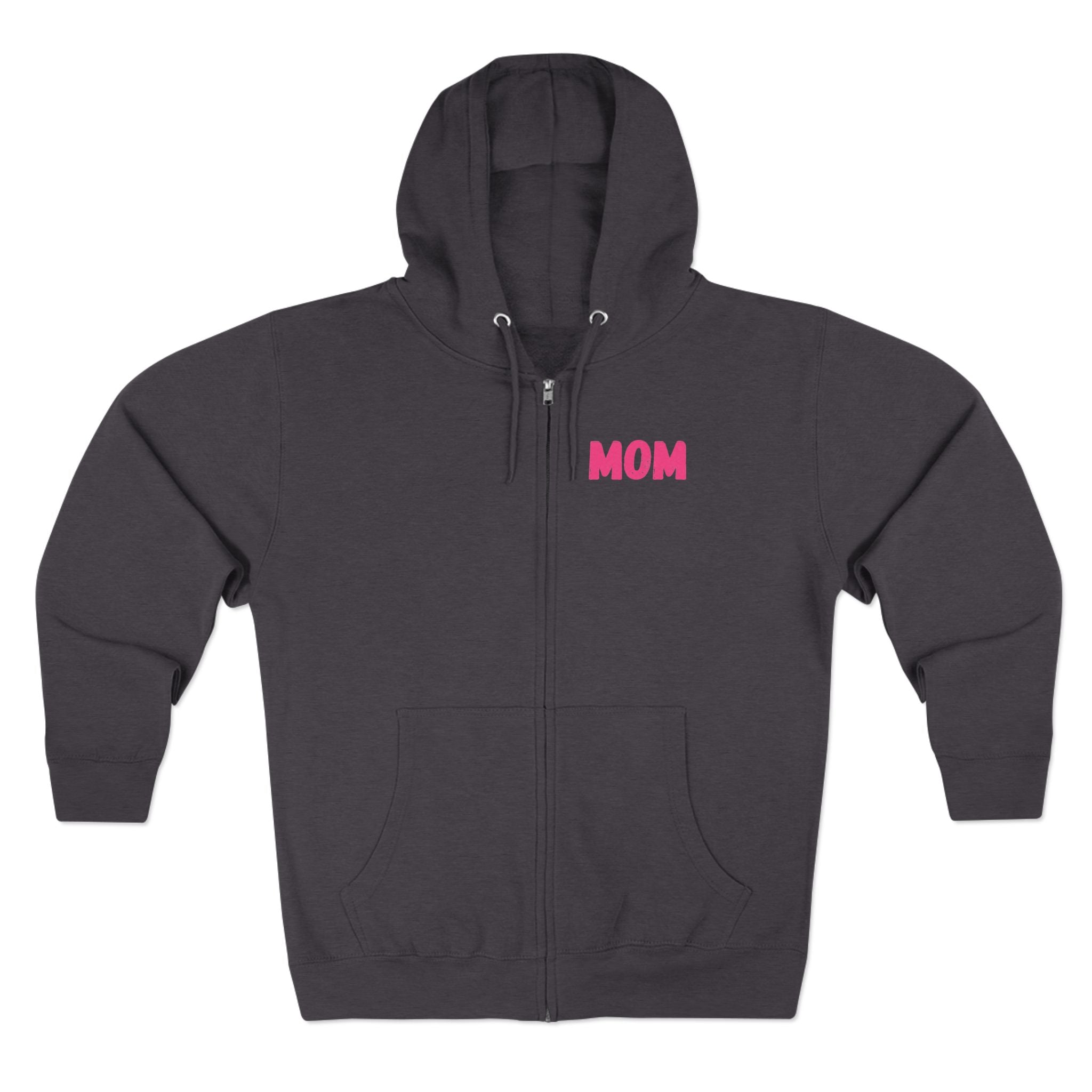 Mom Era Zip Hoodie — "In My Mom Era" Retro Pink Graphic Hoodie