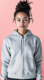 Mom Life Zip Hoodie — “Caffeine Because Mom Life Ain’t Easy” Graphic
