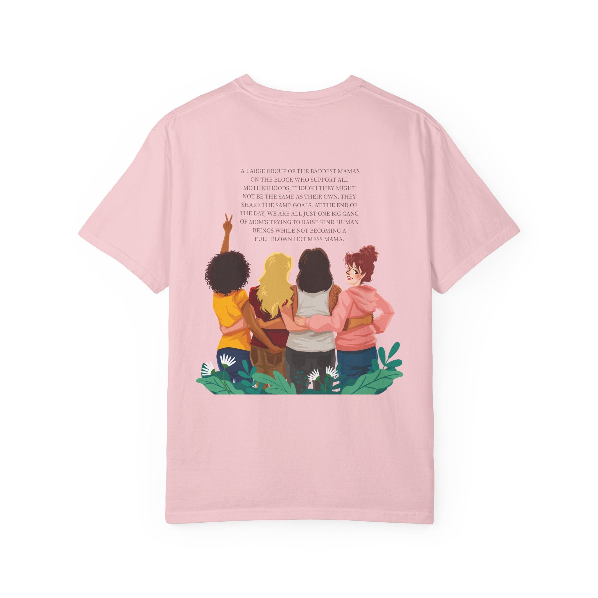 Mom Gang T-Shirt — Sisterhood Moms Graphic Tee (Front & Back Print)