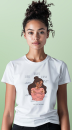 Self-Love Graphic T-Shirt — "I Am Enough" Illustration Tee