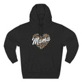 Mama Leopard Heart Hoodie — Cozy Fleece Pullover for Moms