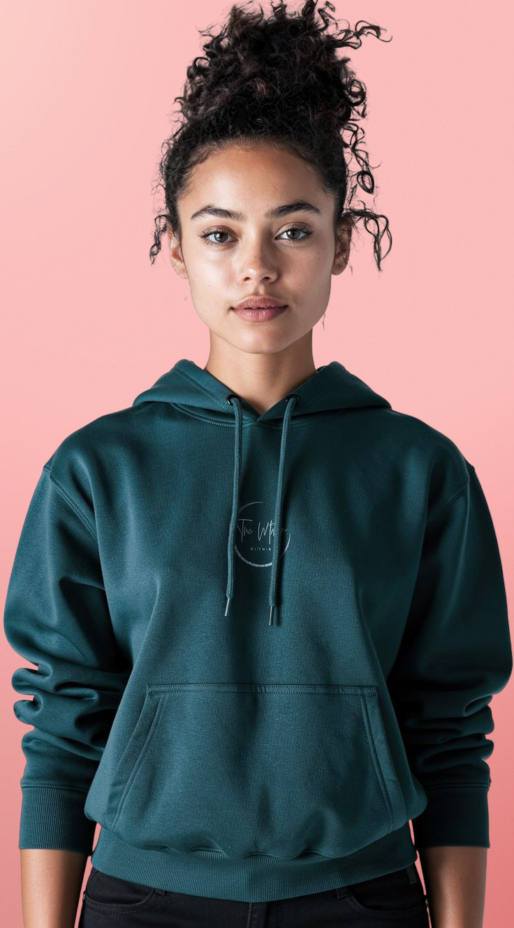 Three-Panel Fleece Hoodie — Cozy Charcoal Pullover Hoodie