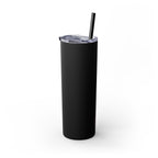 Skinny 20oz Tumbler with Straw — Matte Black Slim Insulated Travel Cup