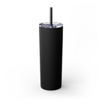 Skinny 20oz Tumbler with Straw — Matte Black Slim Insulated Travel Cup