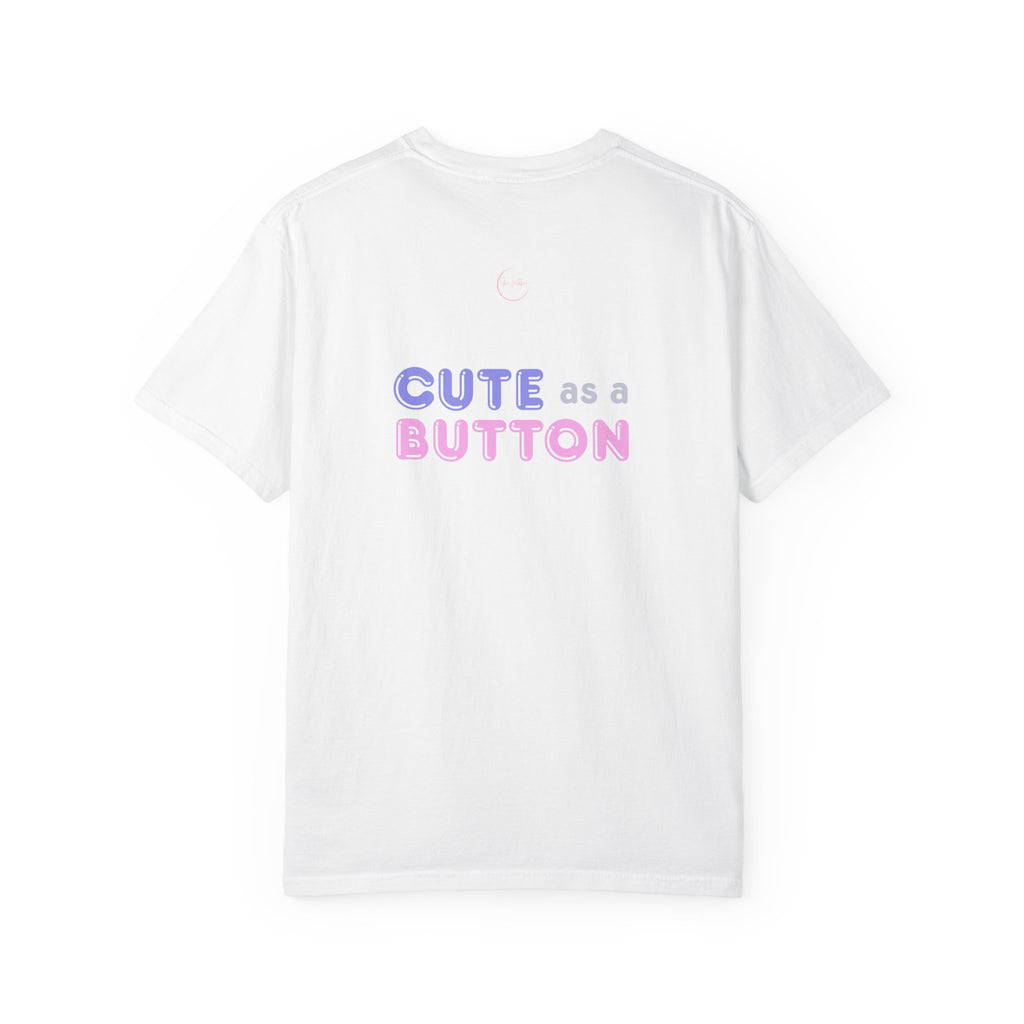 Mom Up T-Shirt — Cute as a Button Pastel Graphic Tee for Moms