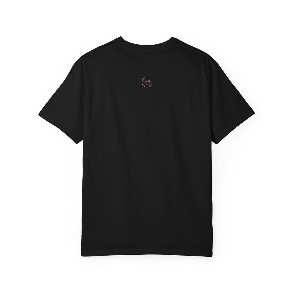 Her!! Black Girl Magic Graphic T‑Shirt — Afro Puff Hat Illustration