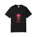 Her!! Black Girl Magic Graphic T‑Shirt — Afro Puff Hat Illustration