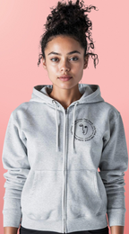 Minimalist Golf Zip Hoodie - Small Chest Logo