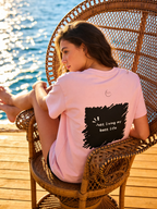 T-Shirt — Afro Silhouette Front & “Just Living My Best Life” Back Graphic