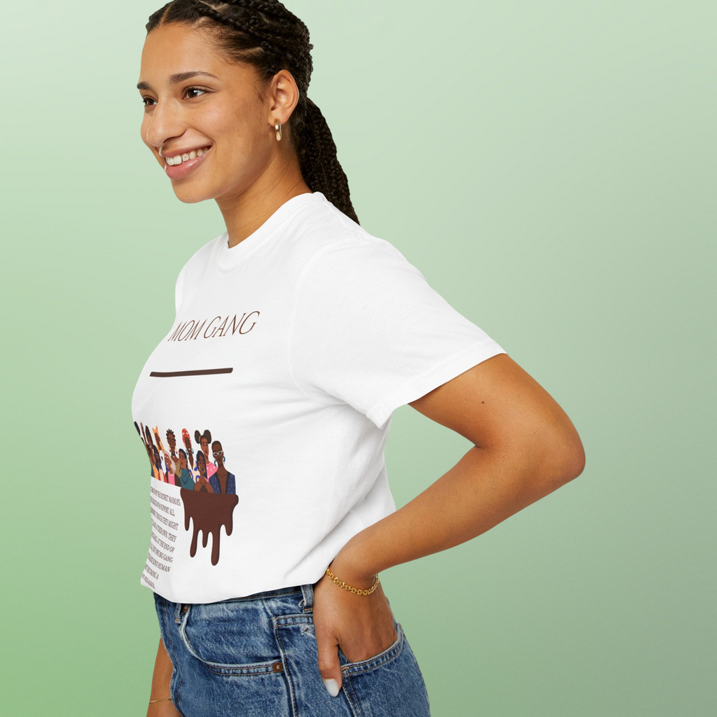 Mom Gang T‑Shirt — Funny Motherhood Crew Graphic Tee