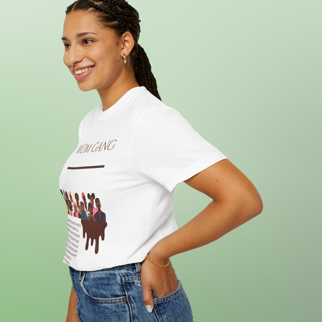 Mom Gang T‑Shirt — Funny Motherhood Crew Graphic Tee