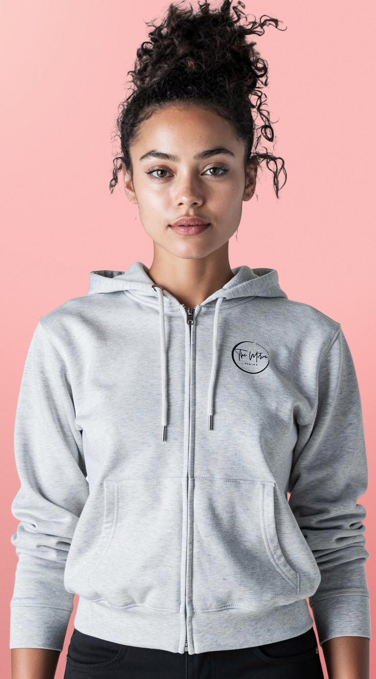 Mom Life Zip Hoodie — “Caffeine Because Mom Life Ain’t Easy” Graphic