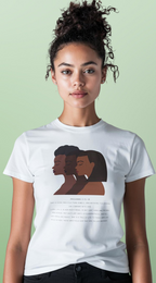 T-Shirt — Sisterhood Profile Portraits with Affirmation Text